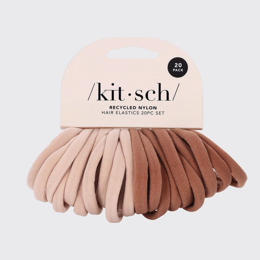 Kitsch - Eco-Friendly Nylon Elastics 20pack/Blush